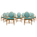 Set of Ten McGuire Organic Modern Rattan Cane Dining Chairs