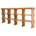 19th C. French Country Pine Farmhouse Cupboard Shelf Étagère 7 Ft