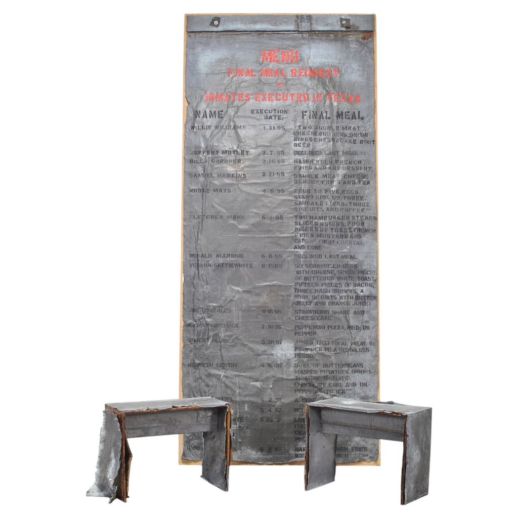 Richard Kamler Final Meal Requests Mixed Media Installation 9 Ft