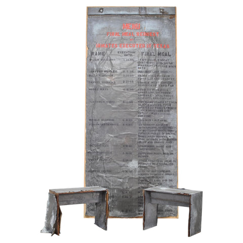 Richard Kamler Final Meal Requests Mixed Media Installation 9 Ft
