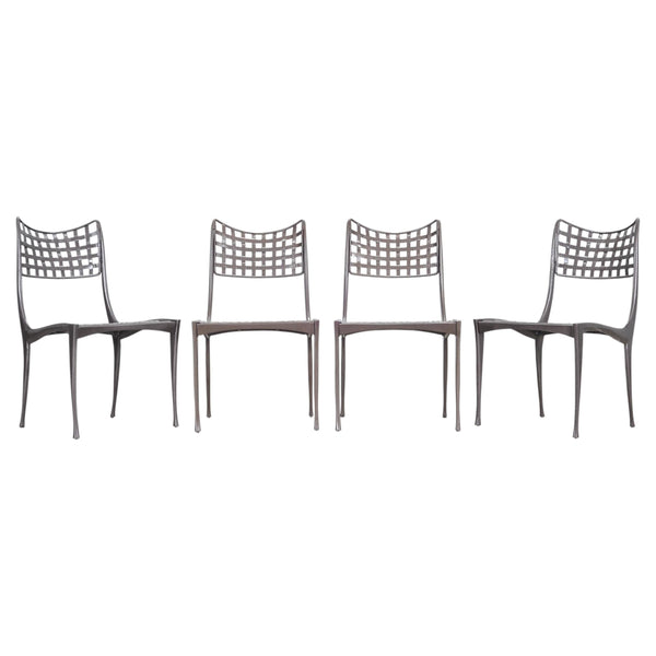 Set of Four Dan Johnson Brown Jordan Sol Y Luna Dining Chairs