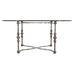 Formations Iron and Glass Baroque-Style Dining Center Table