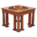 Neoclassical Greco-Roman Walnut Bubinga Rosewood Signed Bowl