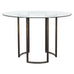 Thomas Pheasant for McGuire Faux Bois Bronze Center Dining Table