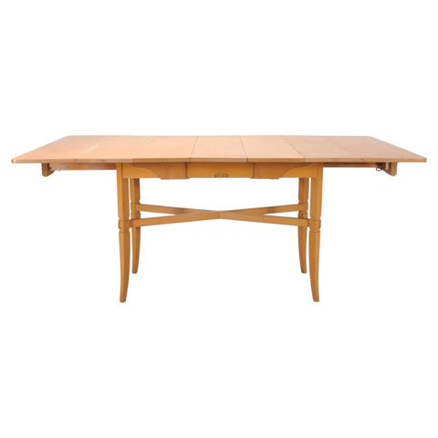 Tommi Parzinger for Charak Mahogany Danbury Extend Dining Table