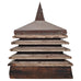 19th C. Pine Zinc Americana Farmhouse Pagoda Form Roof Cupola