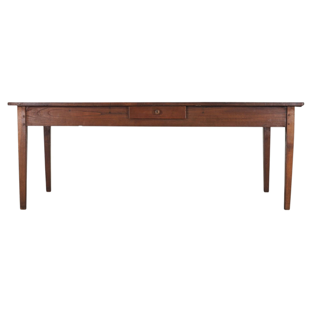 19th Century Country French Provincial Chestnut Farmhouse Table