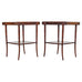 Pair of Regency Style Mahogany Leather Top Drink Side Tables