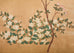 Japanese Showa Four Panel Screen Spring Flowers on Gilt