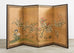 Japanese Showa Four Panel Screen Spring Flowers on Gilt