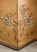 Japanese Showa Four Panel Screen Spring Flowers on Gilt