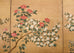 Japanese Showa Four Panel Screen Spring Flowers on Gilt