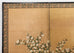 Japanese Showa Four Panel Screen Spring Flowers on Gilt