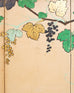 Japanese Harimaze Six Panel Screen Applied Edo Tanzaku Poems