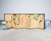 Japanese Harimaze Six Panel Screen Applied Edo Tanzaku Poems