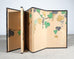 Japanese Harimaze Six Panel Screen Applied Edo Tanzaku Poems