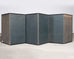 Japanese Harimaze Six Panel Screen Applied Edo Tanzaku Poems