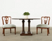 Set of Six Italian Chippendale Style Walnut Dining Chairs
