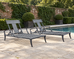 Pair of Neoclassical Greco-Roman Style Klismos Chaise Lounges