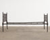 French Art Deco Cast Iron Daybed on Casters
