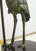 Pair of Maitland-Smith Bronze Monkey Ostrich Table Lamps