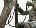 Pair of Maitland-Smith Bronze Monkey Ostrich Table Lamps