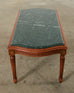 French Louis XVI Style Marble Top Cocktail Coffee Table