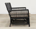 Palecek Art Deco Style Rattan Pencil Reed Settee