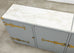 Tommi Parzinger Lacquer Marble Top Sideboard Credenza 10 Ft