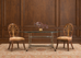 Set of Four Rose Tarlow "Feather" Dining Chairs in Fortuny