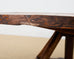 Weathered Country Italian Pine Round Farmhouse Dining Table