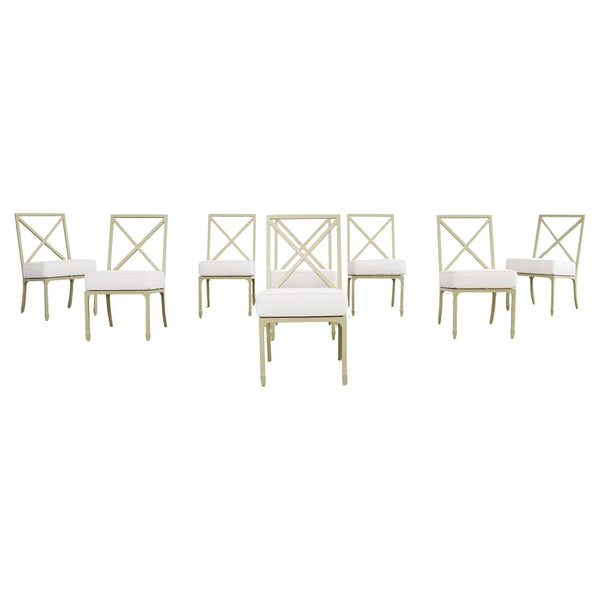 Set of Eight McKinnon and Harris Garden Dining Chairs