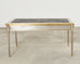 John Vesey Steel Bronze Neoclassical Style Library Table Desk
