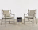 Set of Four Michael Taylor Montecito Garden Dining Armchairs