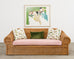 Michael Taylor Inspired Rattan Wicker Sofa by Wicker Works