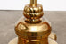 Asian Brass Elephant Head Urn Table Lamp by Marbro