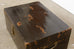 19th Century Chinese Black Lacquered Pigskin Trunk