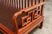 Pair of Chinese Rosewood Carved Sofas or Benches