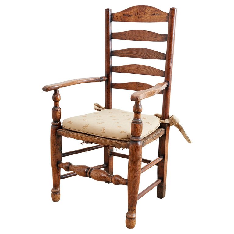 19th Century English Ladder Back Chair – Erin Lane Estate