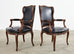 Set of Twelve French Louis XV Style Walnut Dining Chairs