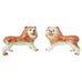 Pair of English Staffordshire Porcelain Standing Lions