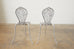 Set of Five Rondel Design Cast Aluminum Peanut Chairs