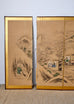 Japanese Six Panel Kano School Winter Landscape Screen