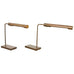 Pair of Casella Midcentury Brass Desk Reading Lamps