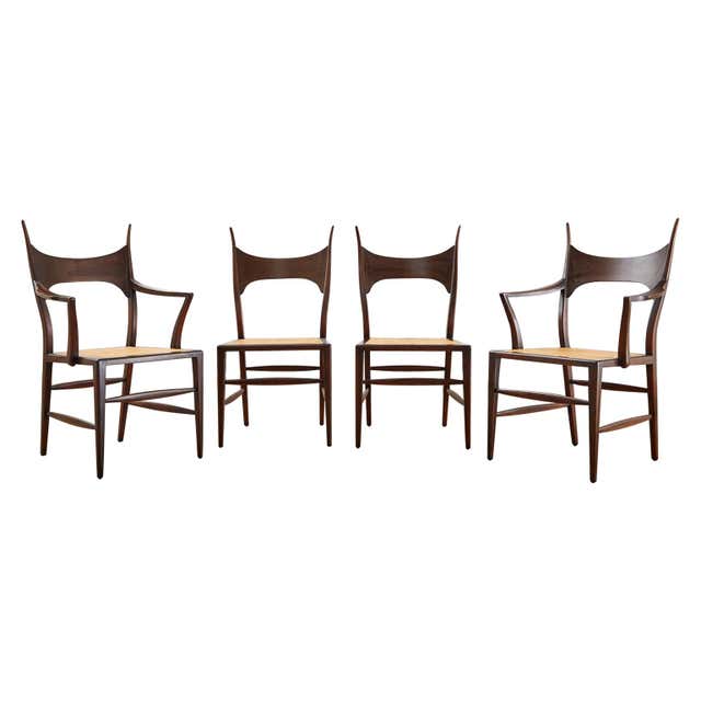 Set of Four Edward Wormley for Dunbar 5580 Dining Chairs
