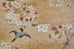 Japanese Meiji Two Panel Screen Song Birds in Sakura