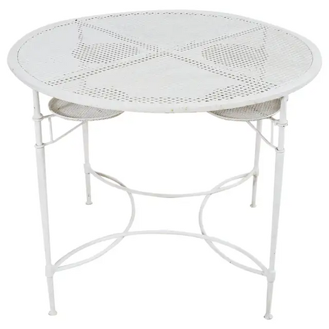 Mario Papperzini for Salterini Garden Dining Table with Drink Holders