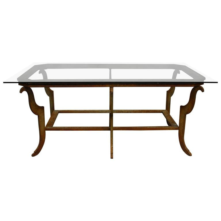 Sculpted Steel Patinated Coffee Table