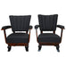 Pair of French Art Deco Macassar Club Chairs