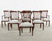 Set of Six Slat Back Dining Armchairs by John Hall Design